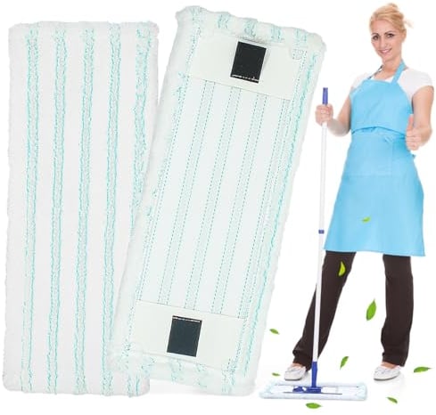 Wischmopp Bezug, Bodenwischer Ersatzbezug Mikrofasern Set Bezug Bodenwischer Ersatzbezug Mikrofaser Set für Leifheit Clean Twist M Ergo Micro Duo Bodenwischer Ersatzzubehör (2 Stück)