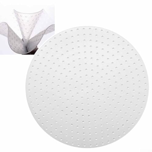 Wiederverwendbares Silikon-Pad für Reiskocher, brennende Silikonmatte, verdickte Silikon-Reismatte für Reiskocher, antihaftbeschichtet, rund, Dampfgarer (18 cm)