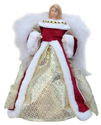 Angel Tree Top 30,5 cm Engel Baumspitze für Shop Tischplatte Cafe Rot, Stil T1220193, Höhe 30 cm