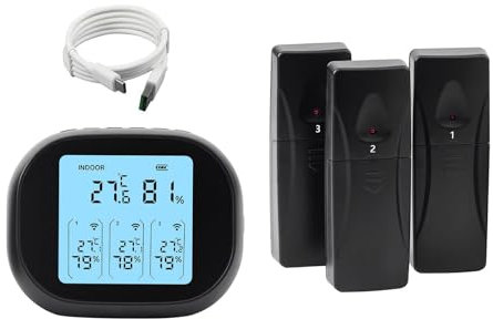 OralGos Refrigerator Digital Fridge Thermometer Freezer Alarm Temperature Measuring Tool for Household Indoor Outdoor