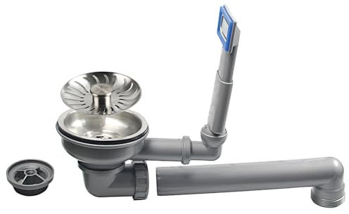 CARESSI Ab- und Überlaufgarnitur 708162 in Handbedienung mit Designüberlauf/Ablauf