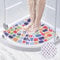 Tapis de douche d'angle antidérapant et anti-moisissure - 60 x 60 cm - En luffa - Pour douche intérieure - Avec drainage - Lavable - Séchage rapide