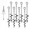 Ground Anchor, 8 Pack Heavy Duty Ground Pegs Kit (45cm Tall) Fit for Swing, Trampolines, Tents, Mobile Home Anchors, Awning Pegs Anchor, Dog Spikes for Ground
