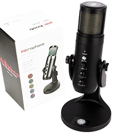 USB Condenser Gaming Microphone | Professional USB Microphone for PC and Phone | Full Control for Video Streaming, Podcasts, Discord, Twitch | USB Gaming Microphone for PC