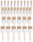 NETONDA 32 Stück Flachpinsel Set 15 mm 25 mm 40 mm 50 mm Breit Malerpinsel Set mit Holzgriff Lasurpinsel Lackpinsel Streichpinsel für Mauern, Möbel, Zäune und Heimwerkerarbeiten
