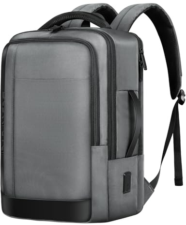 Besttravel Elegante zaino per computer portatile, pratico zaino impermeabile da 25 litri per laptop da 15,6 pollici, zaino da uomo con porta di ricarica USB-C, borsa da lavoro perfetta per scuola