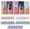 AstraGlam 3D Cat Eye Press On Nails with 15 Different Sizes, Stick on Nails with Soft Gel in Five Colors, Ideal for Nail Salons and DIY