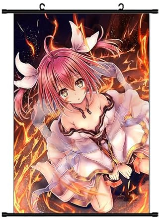 Tokisaki Kurumi Poster Yatogami Tohka/Himekawa Yoshino Rollposter, Kotori Itsuka Scrollposter Anime Wall Scroll Painting Bild Wallposter Kunstdekoration für Wohnzimmer Schlafzimmer 60 x 40 cm