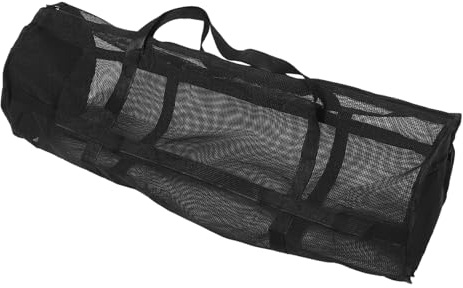 ORFOFE Large Capacity Sports Mesh Duffle Bag with Dual Straps and Smooth Zipper Basketball Soccer Storage for Gym Outdoor Adventures and Fitness Equipment Versatile Snorkel Dive Mesh Bag