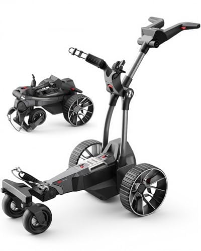 NAVEE Birdie 3X, Follow Me Electro Golf Trolley Klappbar,Lithiumakku für 36 Loch, Dynamische Power-Hilfe mit KI-Steuerung,Dual Motor Bergabfahrbremse,IPX5 viel Zubehör