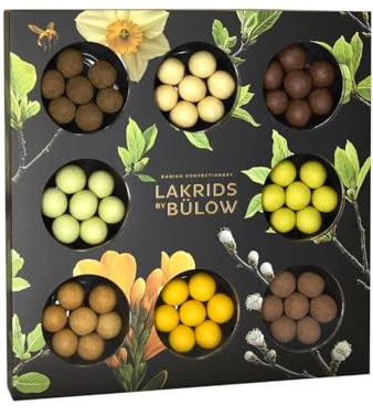 LAKRIDS BY BÜLOW - SPRING SELECTION BOX - 350 g - Gourmet-Lakritze umhüllt von Schokolade in hochwertiger Spring Selection Geschenkbox
