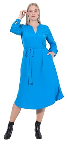 Ulla Popken Damen Midikleid