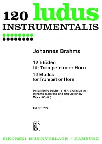 12 Etüden: für Trompete oder Horn. trumpet (horn).