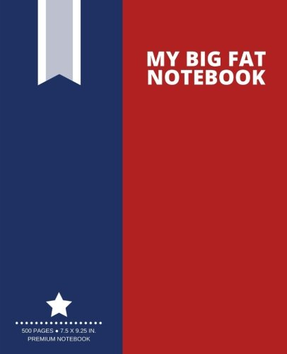 My Big Fat Notebook (500 Pages): Firebrick Red, Extra Large Notebook, Journal, Diary (7.5 x 9.25 in.) (Creative Collection)