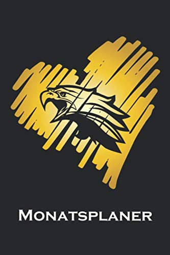 Monatsplaner: Monatsplaner, Termin-Kalender | Geschenk-Idee für Adler Fans | A5 | 120 Seiten