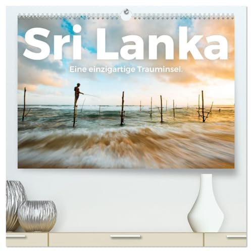 Sri Lanka - Eine einzigartige Trauminsel. (hochwertiger Premium Wandkalender 2026 DIN A2 quer), Kunstdruck in Hochglanz: Zwölf idyllische Bilder von Sri Lanka. (CALVENDO Orte)