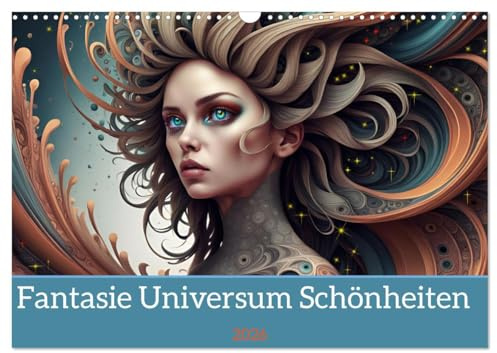 Fantasie Universum Schönheiten (Wandkalender 2026 DIN A3 quer), CALVENDO Monatskalender: Faszinierende Planetenschönheiten mit KI erstellt. (CALVENDO Kunst)