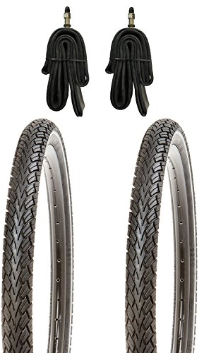 2X 26 Zoll Fahrradreifen 26x1.95 Resul-Kujo Pannensicherer mit Reflexstreifen inkl. Schlauch DV