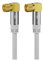 Goobay 70485 5m Satellitenkabel mit 90 Grad gewinkelten F-Stecker für DVB-S Receiver, 75 Ohm, Kabelinternet Modem, Router Weiß