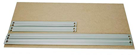 HDF Boden 70 x 45 cm mit Traversen als Zusatzboden oder Ersatzboden für Schwerlastregal Stecksystem: Metallregal geeignet als Kellerregal, Lagerregal, Archivregal, Ordnerregal, Werkstattregal