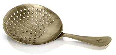 Lumian Luxury Bar Tools L0117 Ermes Julep Trainer professionnel, acier inoxydable, plaqué bronze, 16,5 cm