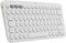 Logitech K380 Multi-Device Wireless Keyboard for Windows, Apple, iOS, Android, Chrome, German QWERTZ Layout, White