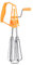 Frullino per le uova, frullino per le uova a mano Frusta in acciaio inossidabile Frusta Frullino per uova Frullino per le uova Manovella Utensile da cucina Cucina(arancia)