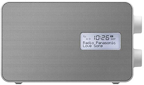 Panasonic RF-D30BTEG-W Digitalradio mit Bluetooth (DAB+, UKW, Netz und Batteriebetrieb, Spritzwasserschutz, AUX, Weckfunktion, Küchentimer) weiß