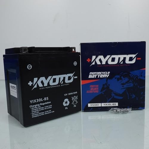 Batteria Kyoto per moto Harley Davidson 1745 FLHX Street Glide 2018-2019 YIX30L-BS SLA / 12V 30Ah