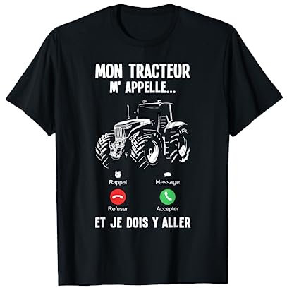 Hommes Conducteur Tracteur Agriculteur Tracteur Amour T-Shirt
