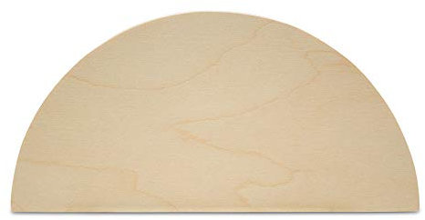 Halbrunde Ausschnitte, 50,8 cm, 2 Stück, halbrunde Holzausschnitte zum Basteln, Holzschilder und Türhänger aus unlackiertem Holz, von Woodpeckers