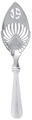 Wormwood Spoon, Stainless Steel Absinthe Spoon with 5 Different Types, Bar Cocktail Glass Cup Drinking Filter(D)