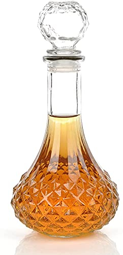 Weinkaraffe mit Verschluss, transparent, 1000 ml