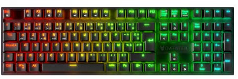 Oversteel - KOVAR Clavier de Gaming sans fil, RGB rétro-éclairé, interrupteur mécanique Outemu Red, Anti-Ghosting, Layout French PC/MAC/Android