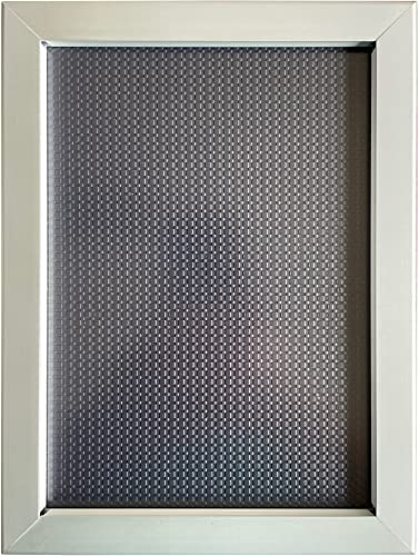 Albyco - A5 Klapprahmen, Klickrahmen, Wechselrahmen, Easy-Click-System - Fotorahmen, Frame, A5 Format - 14,8x21 cm - Profilbreite 20 mm - Aluminium - Entspiegelter Schutzscheibe, Befestigungsmaterial