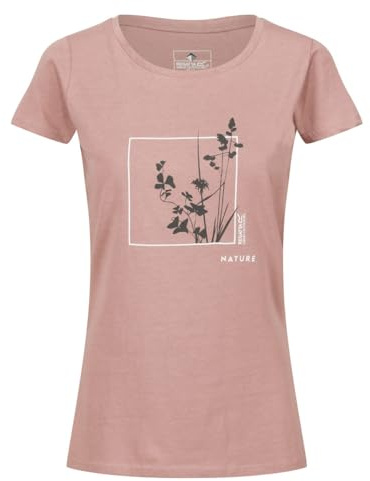 Regatta Breezed Damen T-Shirt Baumwolle Gr. 46 (20)-52 (26) Farbe Rosee, Größe 52