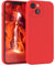 EAZY CASE - Silikonhülle für iPhone 14 Hülle Silikon Case Rot weich stoßfeste Handyhülle iPhone 14 Schutzhülle mit Kameraschutz Dünn Premium Schutz Cover TPU Phone Bumper in Rot