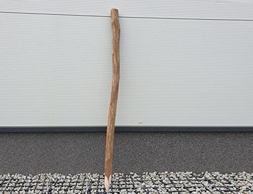 Zaunpfosten 120cm Staketenzaun Haselnuss Pfosten Staketenpfosten Holz (Pfosten 180cm)