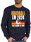 Sweater Pullover Sweatshirt Herren Damen - EM Trikot Ersatz - Handball WM 2024 The Game is on! - L - Dunkelblau - handballer geschenke geschenk ball handball+sprüche sprüche halbball handball,