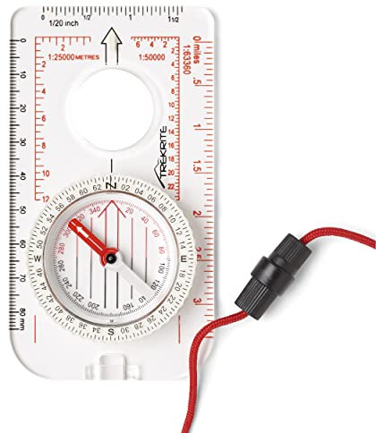 Trekrite Explorer Military Compass for Map Reading and Navigation with Mils and Degrees
