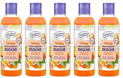 5er Pack Dresdner Essenz Duschgel Happy 5 x 250 ml Duschbad vegan