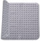 Tapis De Douche Antidérapant, 48 x 48 cm Tapis de Douche, Tapis Antidérapant avec Ventouses, pour Sauna, Salle de Douche, Résistant à la Machine à Laver, Carré, Gris
