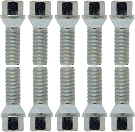 10 Radschrauben Radbolzen Kegelbund silber M14x1,5 32mm