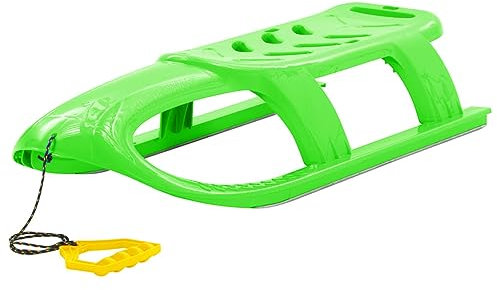 Schlitten für Kinder Grün 102,5x40x23 cm Polypropylen, CIADAZ Schlitten Kinder, Rodel, Schneeschlitten Für Camping, Jagdschlitten