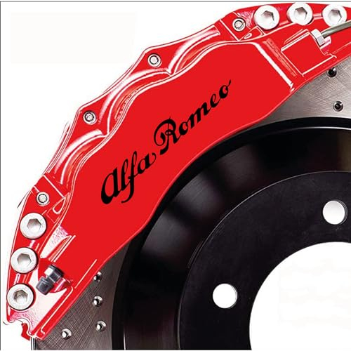 Aufkleber kompatibel mit Alfa Romeo für Bremssattel Giulietta Giulia Mito Stelvio 159 156 (schwarz)