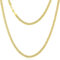 KRKC&CO Männer Halskette, 5mm Herren Edelstahl Panzerkette mit Diamantschliff, 14K Gold Vergoldet Cuban Link Chains Goldkette, Nickelfrei Halskette, Geschenke für Männer Jungen, [Länge 61cm]