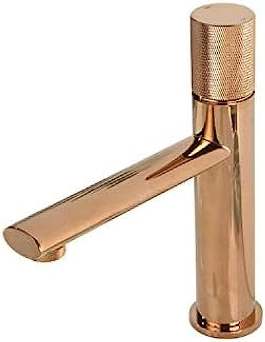 Roségold-Wasserhahn, Stilvoll, Elegant, Einloch-Badezimmer-Mischbatterie