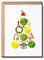 VKNDesigns Tennis-Weihnachtsbaum-Karte – Tennis-Weihnachtskarte – humorvolle Urlaubskarte – Tennis Happy Xmas Karte – einfache Weihnachtskarte