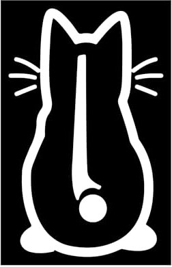 TLDSHOP® - Gatto Tergicristallo Adesivo 28x18cm - Adesivo per Posteriore per Auto - Adesivi Decorazione per lunotto - Parabrezza Posteriore - per Carrozzeria - Colore: BIANCO