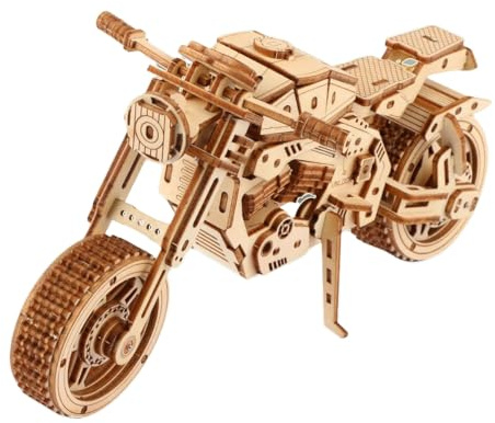 3D Holz-Puzzle Motorrad, DIY Tischspielzeug aus Holz, Bausatz Geschenk für Erwachsene